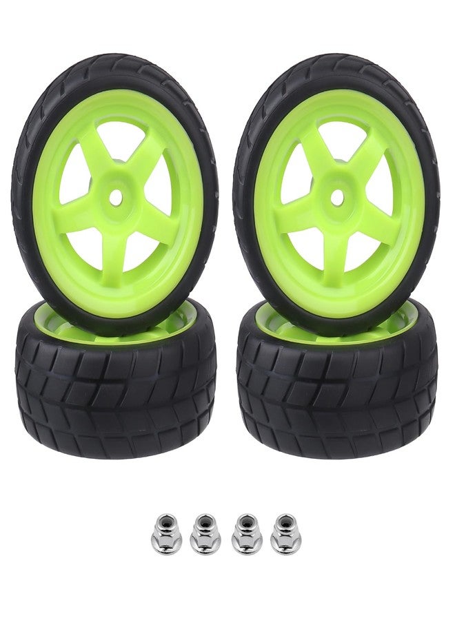 CrazyHobby RC On-Road Tires and Wheels with 12mm Hex for 1/10 Traxxas 4Tec 2.0 3.0 HPI Racing RS4 HSP 94123 MST Tamiya Kyosho 1/14 WLtoys 144001 Drifting Touring Car, 4pcs - Image 1